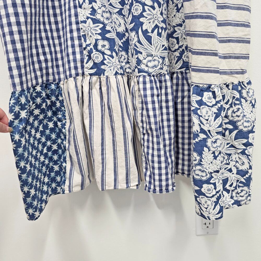 Universal Thread Blue Patchwork Smocked Plus Size… - image 7